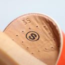 HERMES Sandals Patent leather Orange Auth 126351-32