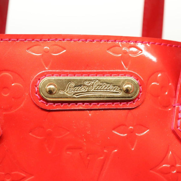 LOUIS VUITTON Monogram Vernis Wilshire PM Hand Bag Rose Pop M93643 Auth 126362