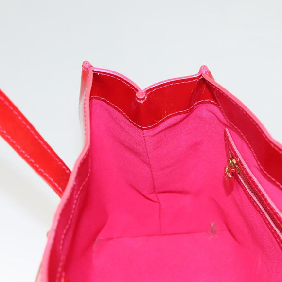 LOUIS VUITTON Monogram Vernis Wilshire PM Hand Bag Rose Pop M93643 Auth 126362