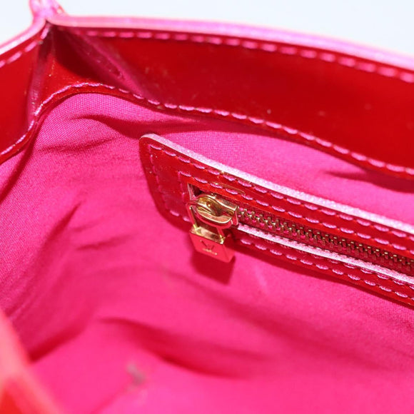 LOUIS VUITTON Monogram Vernis Wilshire PM Hand Bag Rose Pop M93643 Auth 126362
