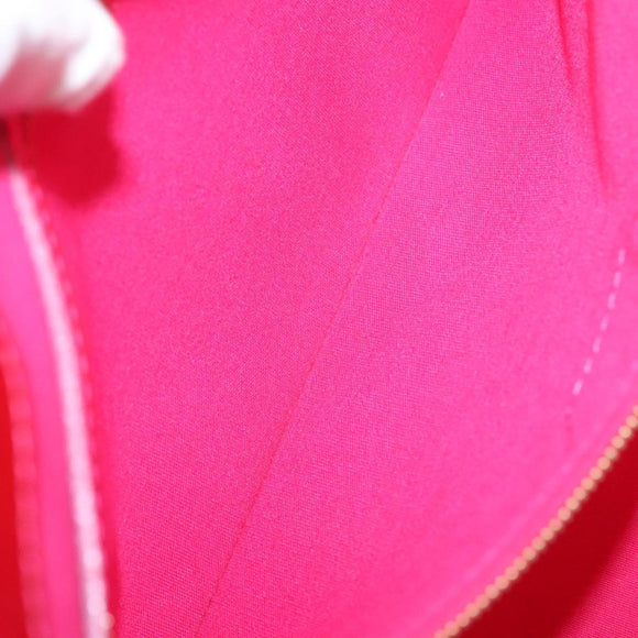 LOUIS VUITTON Monogram Vernis Wilshire PM Hand Bag Rose Pop M93643 Auth 126362