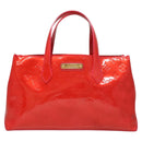 LOUIS VUITTON Monogram Vernis Wilshire PM Hand Bag Rose Pop M93643 Auth 126362-13