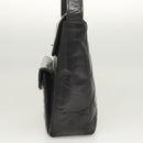 CHANEL Matelasse Chain Shoulder Bag Enamel Black Gold CC Auth 126363-3