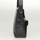 CHANEL Matelasse Chain Shoulder Bag Enamel Black Gold CC Auth 126363-4