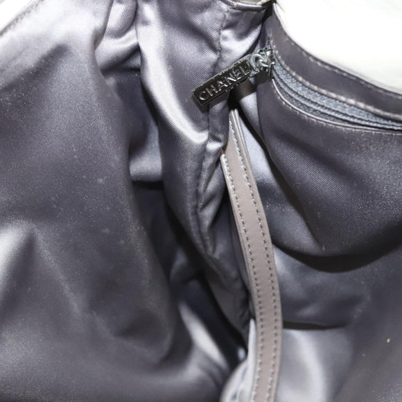 CHANEL Matelasse Shoulder Bag Lamb Skin White CC Auth 126364