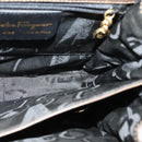 Salvatore Ferragamo Gancini Hand Bag Leather 2way Brown Gold Auth 126367-18