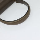 Salvatore Ferragamo Gancini Hand Bag Leather 2way Brown Gold Auth 126367-7