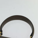 Salvatore Ferragamo Gancini Hand Bag Leather 2way Brown Gold Auth 126367-8