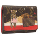 LOUIS VUITTON Animal Print Portefeuille Victorine Wallet M63326 LV Auth 126370-1