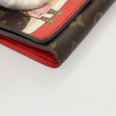 LOUIS VUITTON Animal Print Portefeuille Victorine Wallet M63326 LV Auth 126370-7