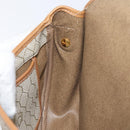 Christian Dior Honeycomb Canvas Shoulder Bag PVC Beige Gold Auth 126373-20