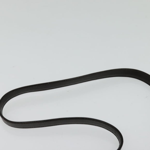 Christian Dior Shoulder Bag Leather Brown Gold Auth 126374