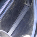 Christian Dior Shoulder Bag Leather Navy Gold Auth 126375-11