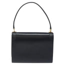 Christian Dior Shoulder Bag Leather Navy Gold Auth 126375-2