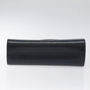 Christian Dior Shoulder Bag Leather Navy Gold Auth 126375-5