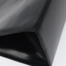 Salvatore Ferragamo Gancini Chain Shoulder Bag Leather Black Gold Auth 126376-16