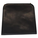 Salvatore Ferragamo Gancini Chain Shoulder Bag Leather Black Gold Auth 126376-2