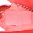 CHANEL Matelasse Chain Shoulder Bag Caviar Skin Orange Silver CC Auth 126379-16