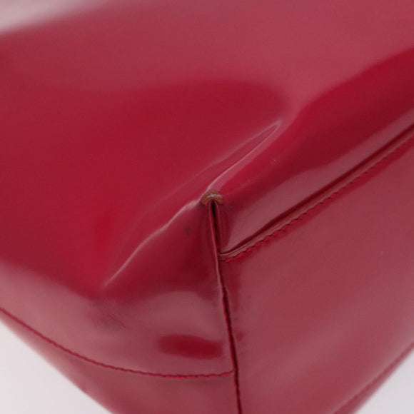 PRADA Shoulder Bag Enamel Pink Auth 126380