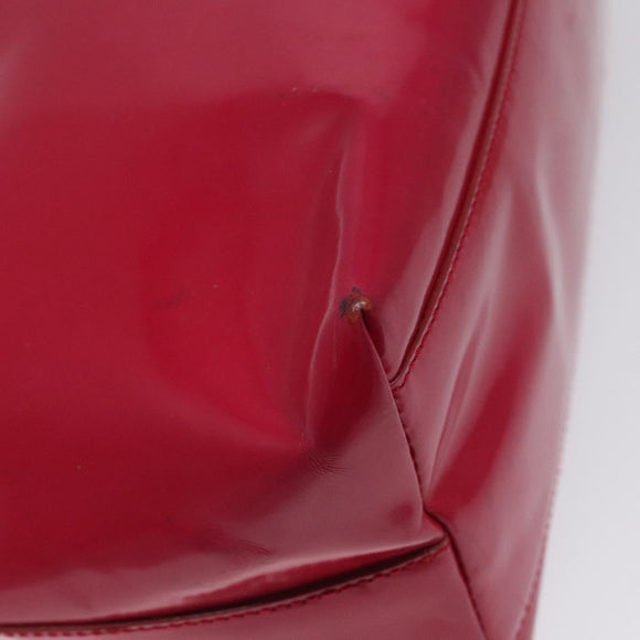 PRADA Shoulder Bag Enamel Pink Auth 126380