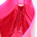 PRADA Shoulder Bag Enamel Pink Auth 126380-18