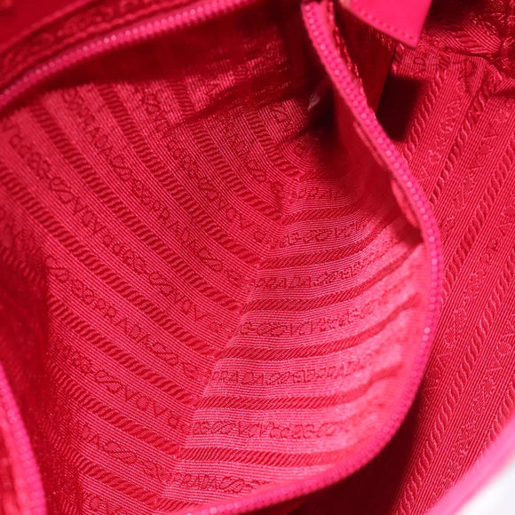 PRADA Shoulder Bag Enamel Pink Auth 126380