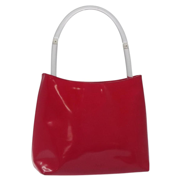 PRADA Shoulder Bag Enamel Pink Auth 126380