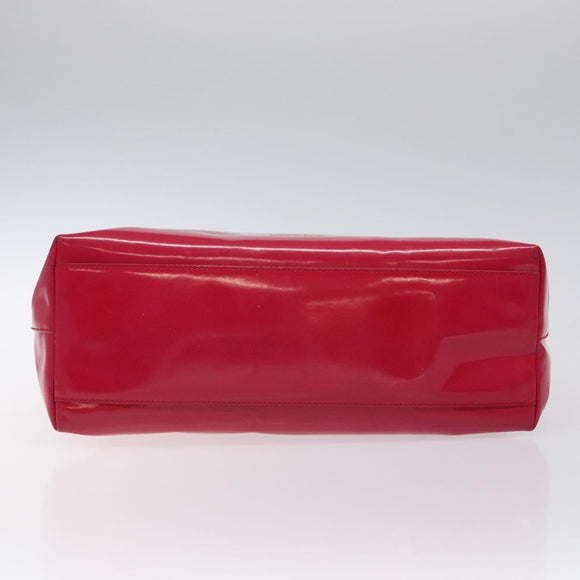 PRADA Shoulder Bag Enamel Pink Auth 126380