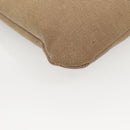 PRADA Shoulder Bag Canvas Brown Gold Auth 126381-9