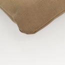 PRADA Shoulder Bag Canvas Brown Gold Auth 126381-15