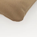 PRADA Shoulder Bag Canvas Brown Gold Auth 126381-16