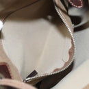 PRADA Shoulder Bag Canvas Brown Gold Auth 126381-21