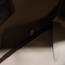 PRADA Shoulder Bag Canvas Brown Gold Auth 126381-12