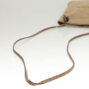 PRADA Shoulder Bag Canvas Brown Gold Auth 126381-7
