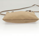 PRADA Shoulder Bag Canvas Brown Gold Auth 126381-5