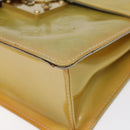 LOUIS VUITTON Monogram Vernis Spring Street Hand Bag Gris M91029 LV Auth 126386-8