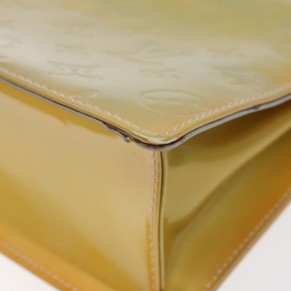 LOUIS VUITTON Monogram Vernis Spring Street Hand Bag Gris M91029 LV Auth 126386