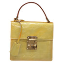 LOUIS VUITTON Monogram Vernis Spring Street Hand Bag Gris M91029 LV Auth 126386-13