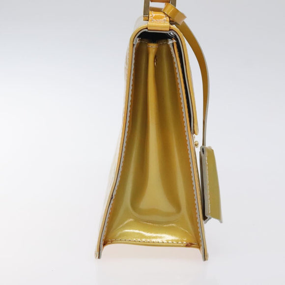 LOUIS VUITTON Monogram Vernis Spring Street Hand Bag Gris M91029 LV Auth 126386