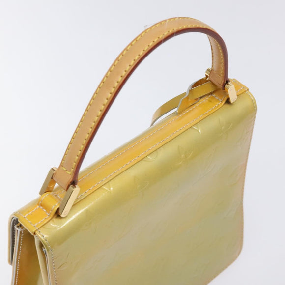 LOUIS VUITTON Monogram Vernis Spring Street Hand Bag Gris M91029 LV Auth 126386