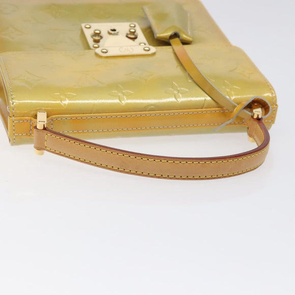 LOUIS VUITTON Monogram Vernis Spring Street Hand Bag Gris M91029 LV Auth 126386