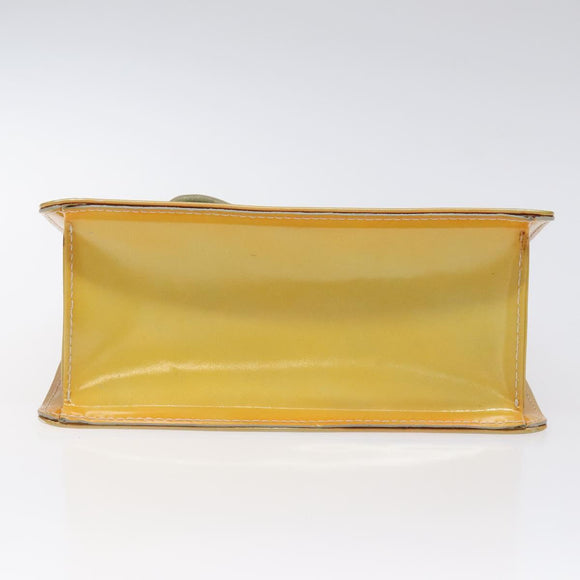 LOUIS VUITTON Monogram Vernis Spring Street Hand Bag Gris M91029 LV Auth 126386