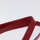 BURBERRY Nova Check Tote Bag Canvas Red Beige gold Auth 126393-8