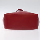 BURBERRY Nova Check Tote Bag Canvas Red Beige gold Auth 126393-5