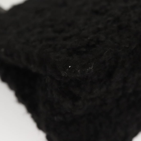 Salvatore Ferragamo Gancini Hand Bag Wool 2way Black Auth 126395