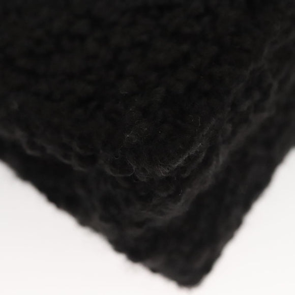 Salvatore Ferragamo Gancini Hand Bag Wool 2way Black Auth 126395