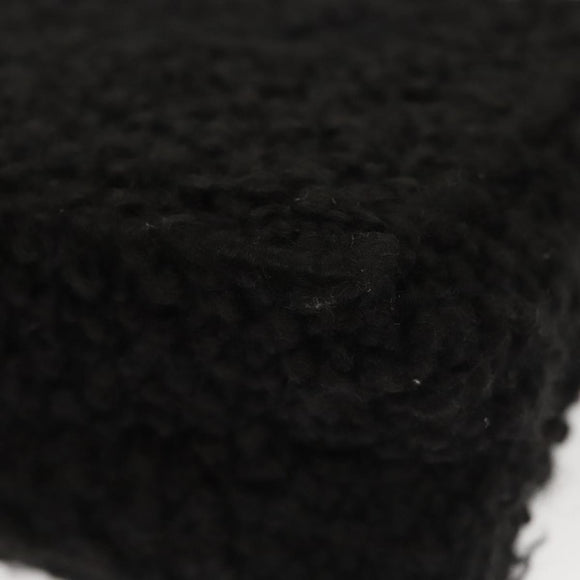 Salvatore Ferragamo Gancini Hand Bag Wool 2way Black Auth 126395