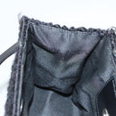 Salvatore Ferragamo Gancini Hand Bag Wool 2way Black Auth 126395-19