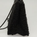 Salvatore Ferragamo Gancini Hand Bag Wool 2way Black Auth 126395-3