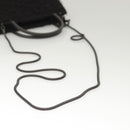 Salvatore Ferragamo Gancini Hand Bag Wool 2way Black Auth 126395-8